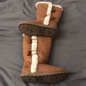 Girls brown suede boots size 12